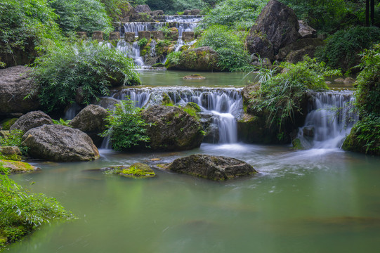宜昌三峡大瀑布风景区夏日风