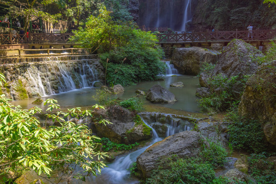 宜昌三峡大瀑布风景区夏日风光