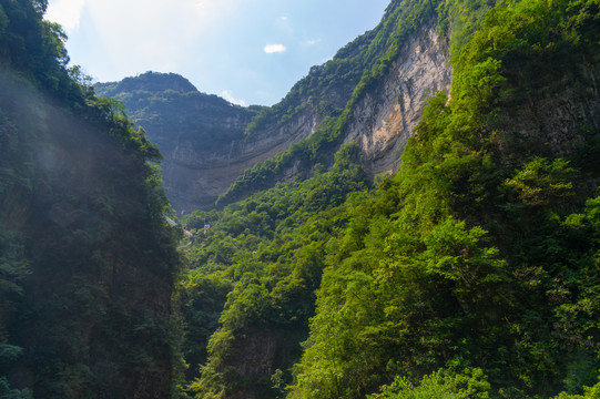 宜昌三峡竹海风景区夏日风光