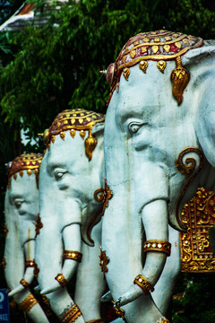 傣族白象雕塑