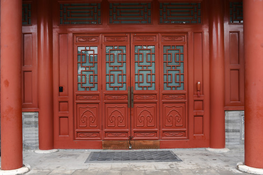 中式木门窗仿古实木门窗