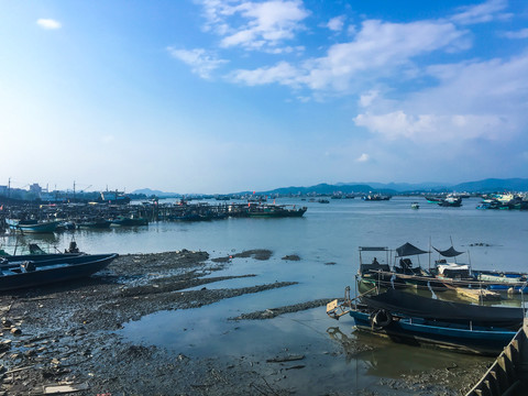 环境受污染的渔港