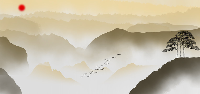 水墨画