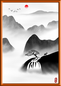 中式山水