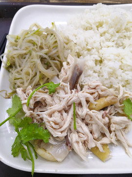 手撕鸡饭