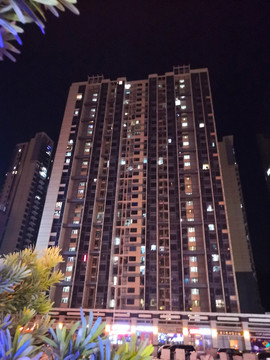 楼房夜景