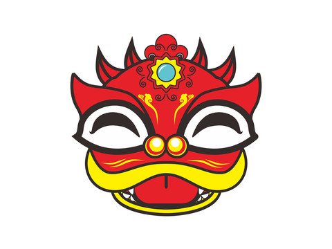 舞狮标志设计