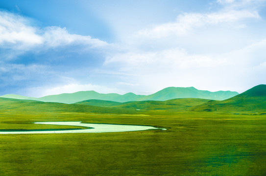 藏北青藏高原牧场