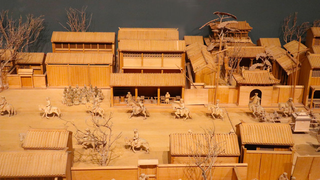 盛世京师木制模型