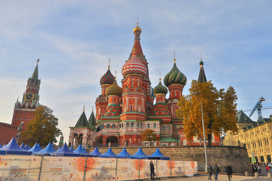莫斯科红场圣瓦西里升天大教堂