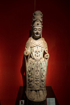 上海博物馆隋代大势至菩萨石像