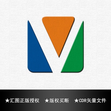 V字母大气LOGO设计