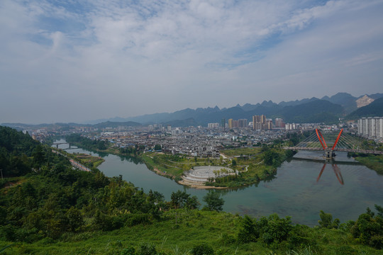 荔波县城全景