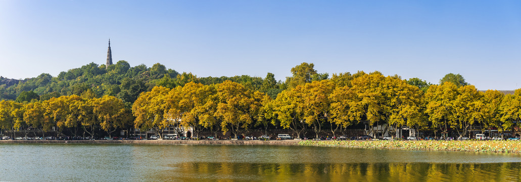 杭州西湖全景