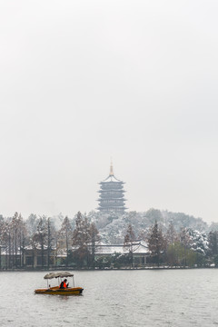 西湖雪景