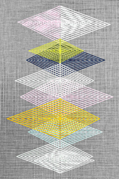 几何艺术地毯