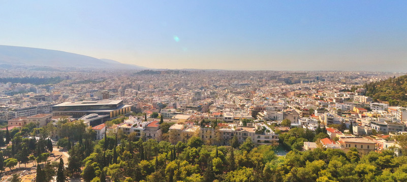 雅典卫城俯瞰雅典市区