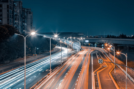 长宁路夜景