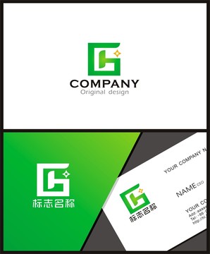 GH字母logo