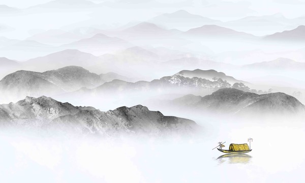 新中式山水画