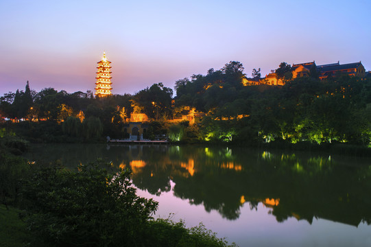 扬州观音山夜景