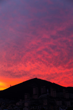 粉色天空