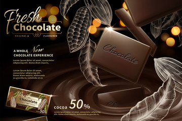 高级巧克力广告