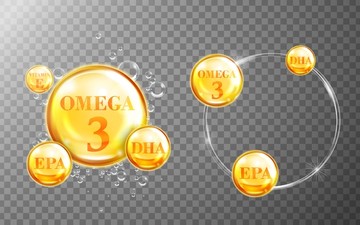 Omega 3 深海鱼油养分素材