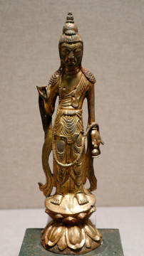 鎏金铜观音菩萨立像