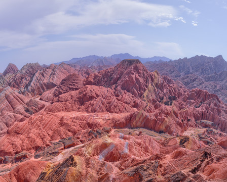 张掖坎布拉红山地貌