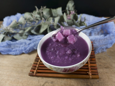 紫薯山药粥