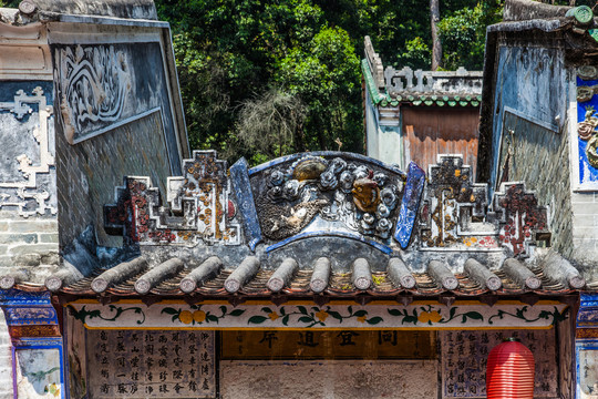 广东清远飞霞山道教寺院建筑