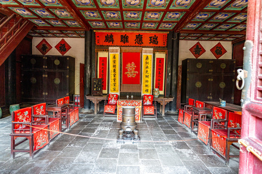 孔府后堂楼厅堂