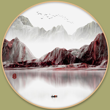 新中式意境山水画
