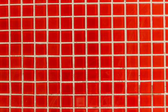 红色小瓷砖墙
