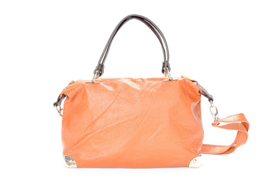 橙色手提包