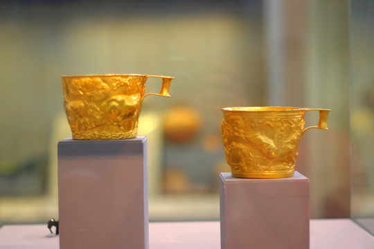 希腊古希腊国家考古博物馆金杯