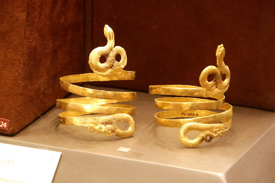 希腊国家考古博物馆蛇镯子首饰