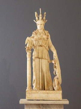 希腊国家考古博物馆雅典娜雕塑