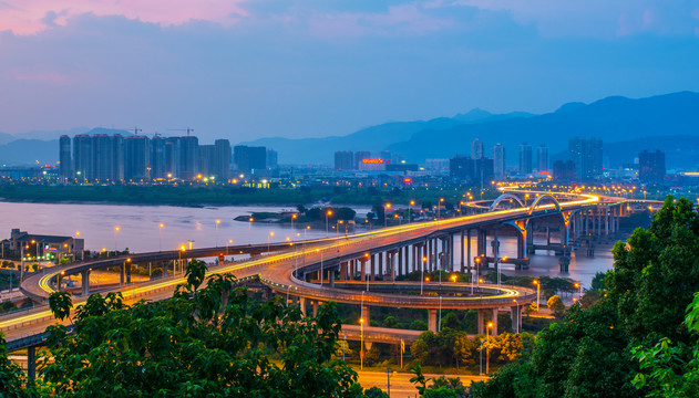 温州桥梁夜景