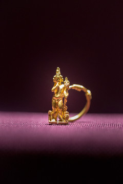 古希腊黄金人物耳环
