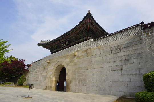 韩国景福宫的北门神武门