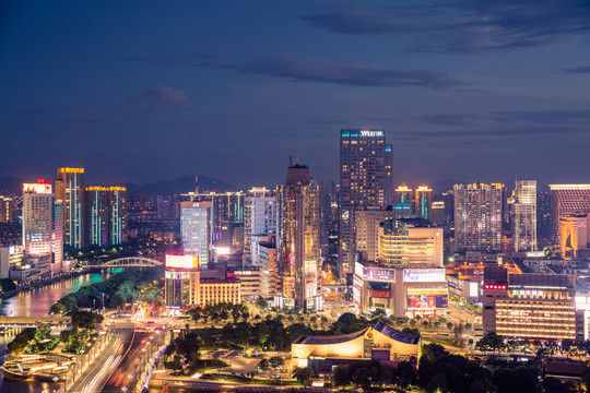 宁波城市夜景