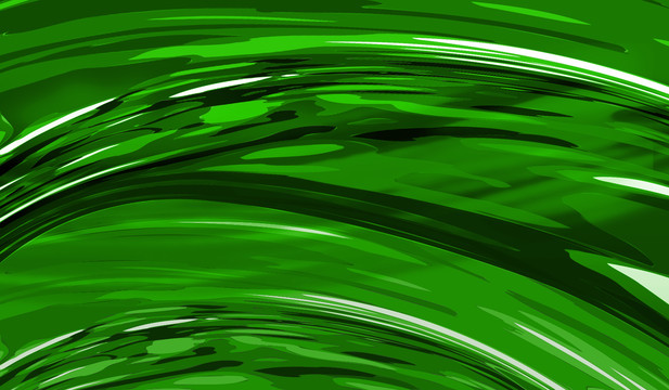 绿色线条抽象涂鸦装饰画背景纹理