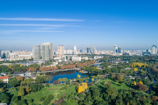 宁波月湖全景