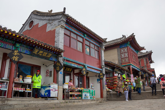 山东泰山天街古建筑商铺