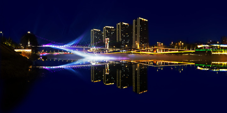 自贡东兴寺夜景高精度
