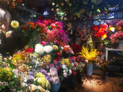 鲜花店场景