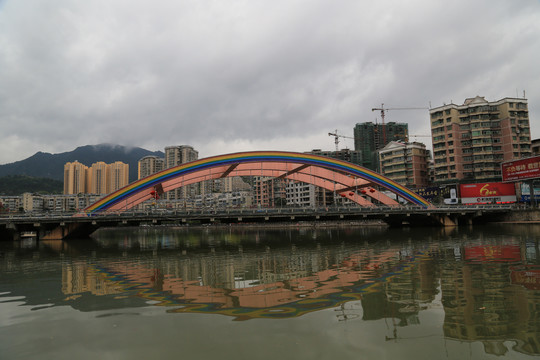 贵州都匀城市风光桥建筑