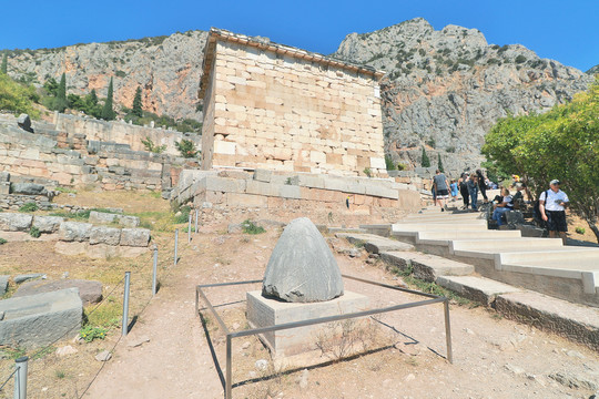 希腊德尔菲遗址遗迹神庙古希腊